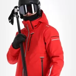 CMP, 32W0157 Ski Jacket Men Ferrari Red -Ski Online Store cmp 32w0157 aa jas gevoerd heren ferrari rood 22cmpxx140v2 BI 05