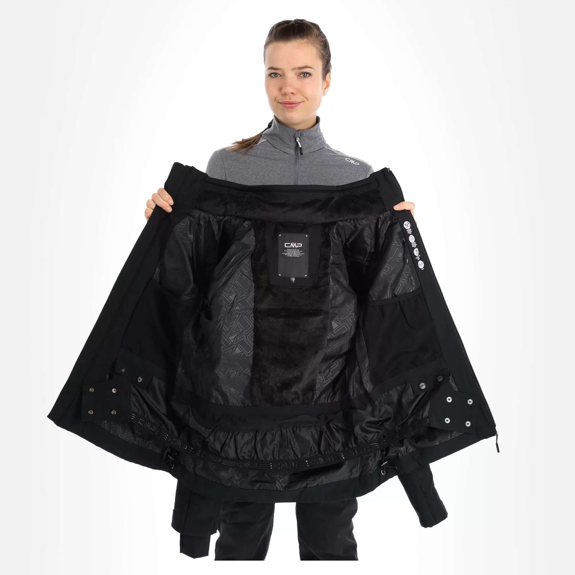 CMP, 32W0216 Ski Jacket Women Black 7 CMP, 32W0216 Ski Jacket Women Black - Image 5