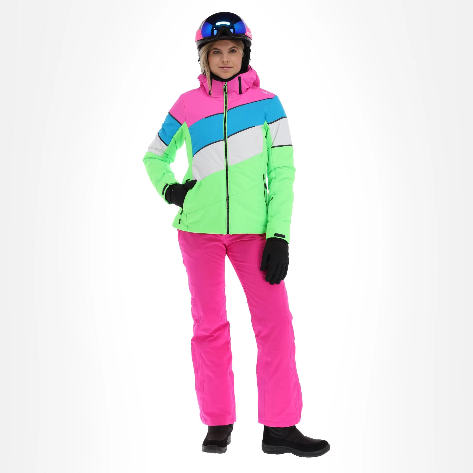 CMP, 32W0236 Ski Jacket Women Apple Fluo Green 3 CMP, 32W0236 Ski Jacket Women Apple Fluo Green