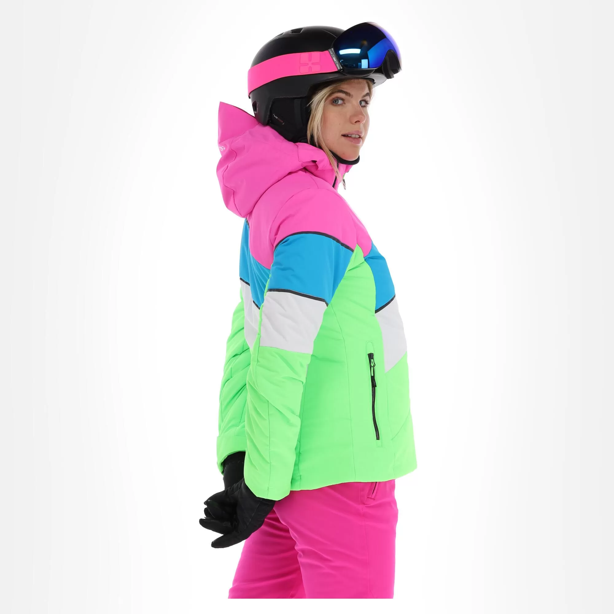 CMP, 32W0236 Ski Jacket Women Apple Fluo Green 5 CMP, 32W0236 Ski Jacket Women Apple Fluo Green - Image 3