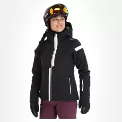 CMP, 32W0246 Ski Jacket Women Black 10 CMP, 32W0246 Ski Jacket Women Black -Ski Online Store cmp 32w0246 aa jas gevoerd dames zwart 22cmpxx145v1 BI 04