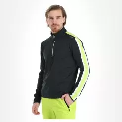 CMP, 39L2577 Pullover Men Acid Melange Black, Green 10 CMP, 39L2577 Pullover Men Acid Melange Black, Green -Ski Online Store cmp 39l2577 ga ski pully heren acid melange groen zwart 22cmpxx149v3 BI 04