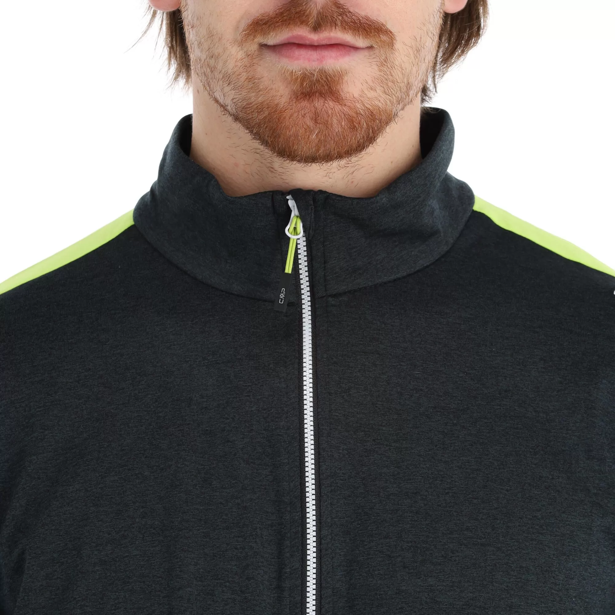 CMP, 39L2577 Pullover Men Acid Melange Black, Green 7 CMP, 39L2577 Pullover Men Acid Melange Black, Green - Image 5