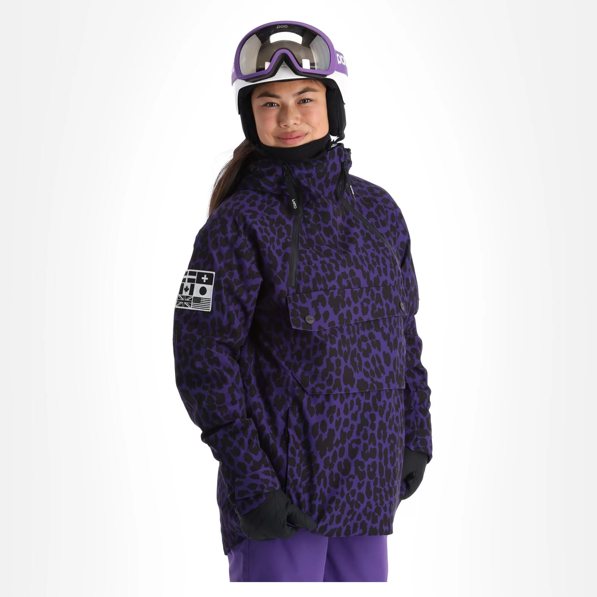 ColourWear, Cake 2.0 Jackorak Ski Jacket Women Leopard Print Purple 4 ColourWear, Cake 2.0 Jackorak Ski Jacket Women Leopard Print Purple - Image 2
