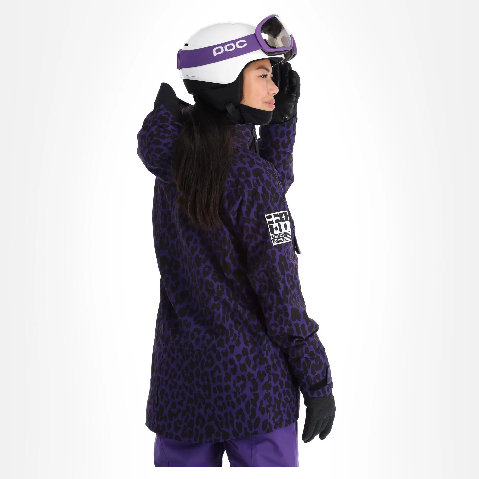 ColourWear, Cake 2.0 Jackorak Ski Jacket Women Leopard Print Purple 5 ColourWear, Cake 2.0 Jackorak Ski Jacket Women Leopard Print Purple - Image 3
