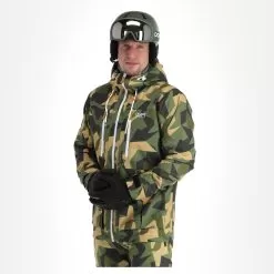 ColourWear, Falk Jacket Ski Jacket Men Camo Olive Green -Ski Online Store colourwear falk jacket aa jas gevoerd heren camo olive groen 22colou101v4 BI 04