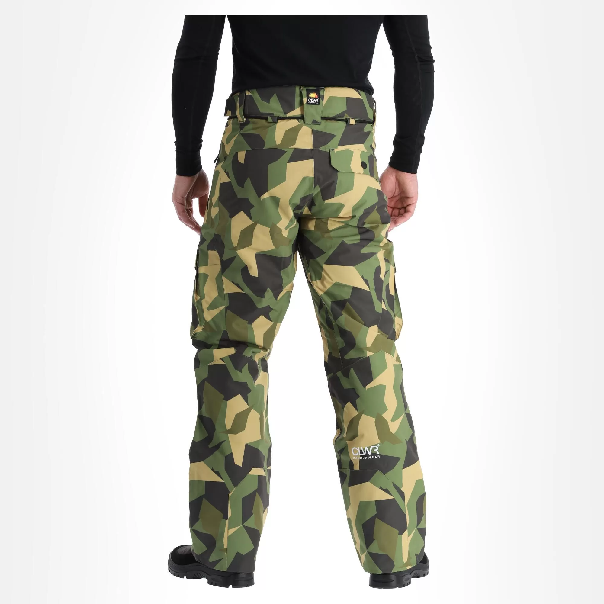 ColourWear, Flight Pants Ski Pants Men Camo Olive Green 5 ColourWear, Flight Pants Ski Pants Men Camo Olive Green - Image 3