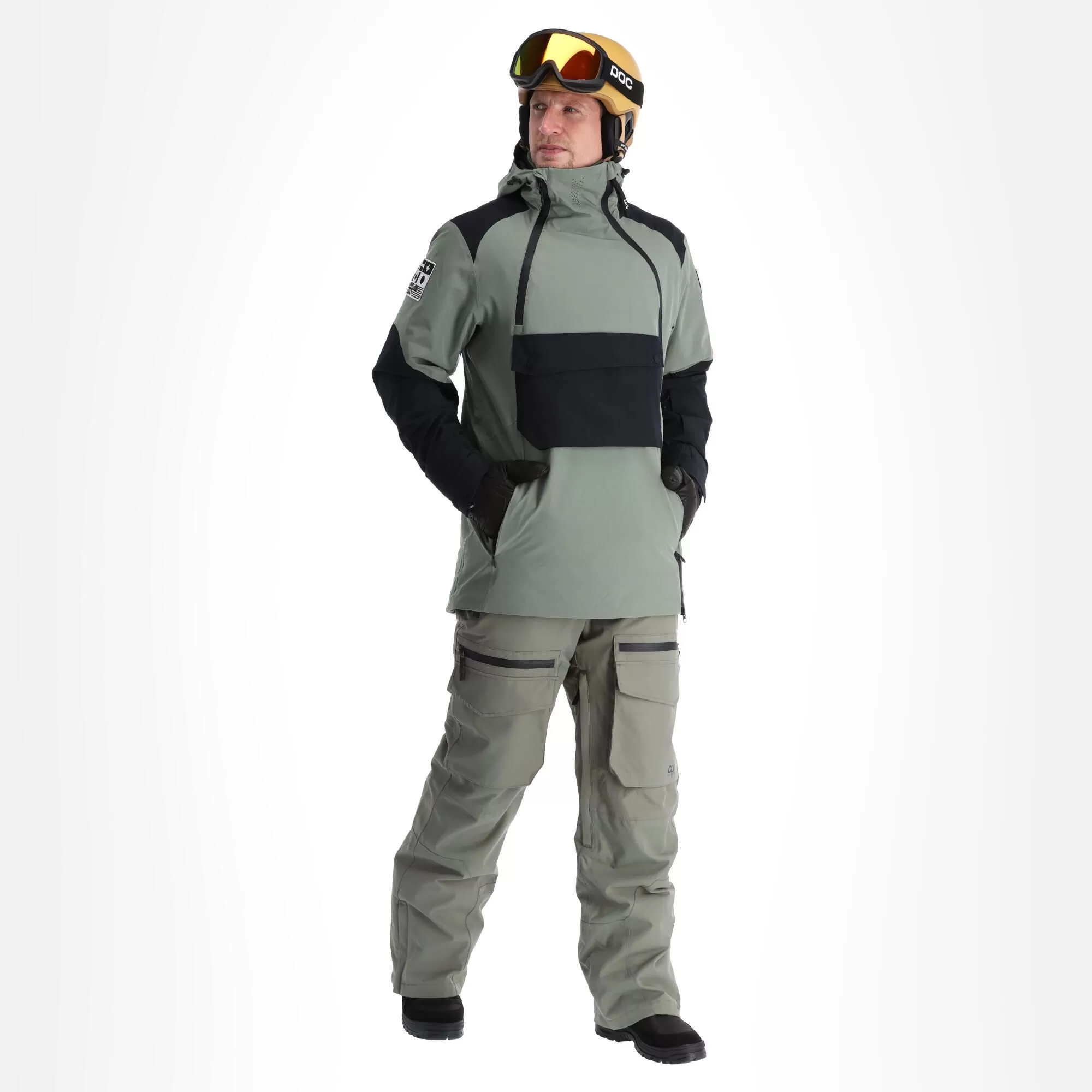 ColourWear, Foil Anorak Winter Anorak Men Grey Green 3 ColourWear, Foil Anorak Winter Anorak Men Grey Green