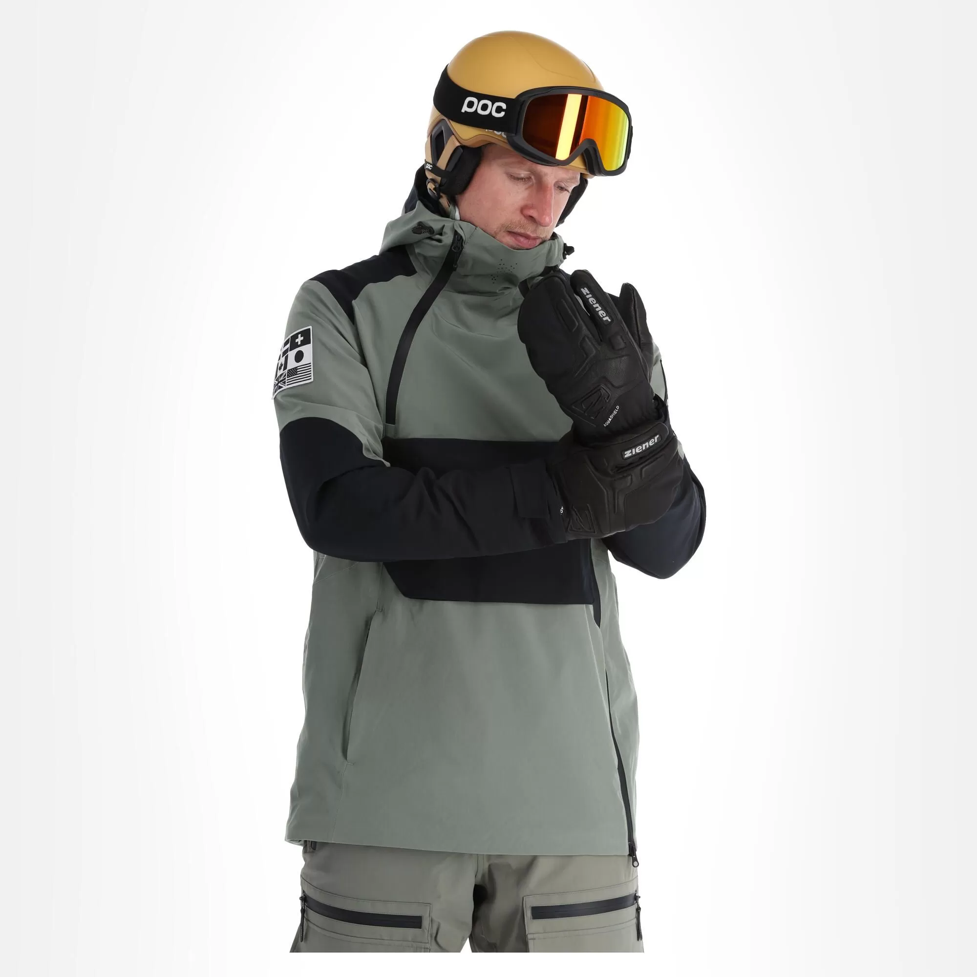 ColourWear, Foil Anorak Winter Anorak Men Grey Green 6 ColourWear, Foil Anorak Winter Anorak Men Grey Green - Image 4