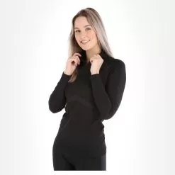 Craft, Active Intensity Zip Thermal Shirt Women Asphalt Black -Ski Online Store craft active intensity zip w thermoshirt dames ashpalt grijs zwart FA20cra012a BI 02