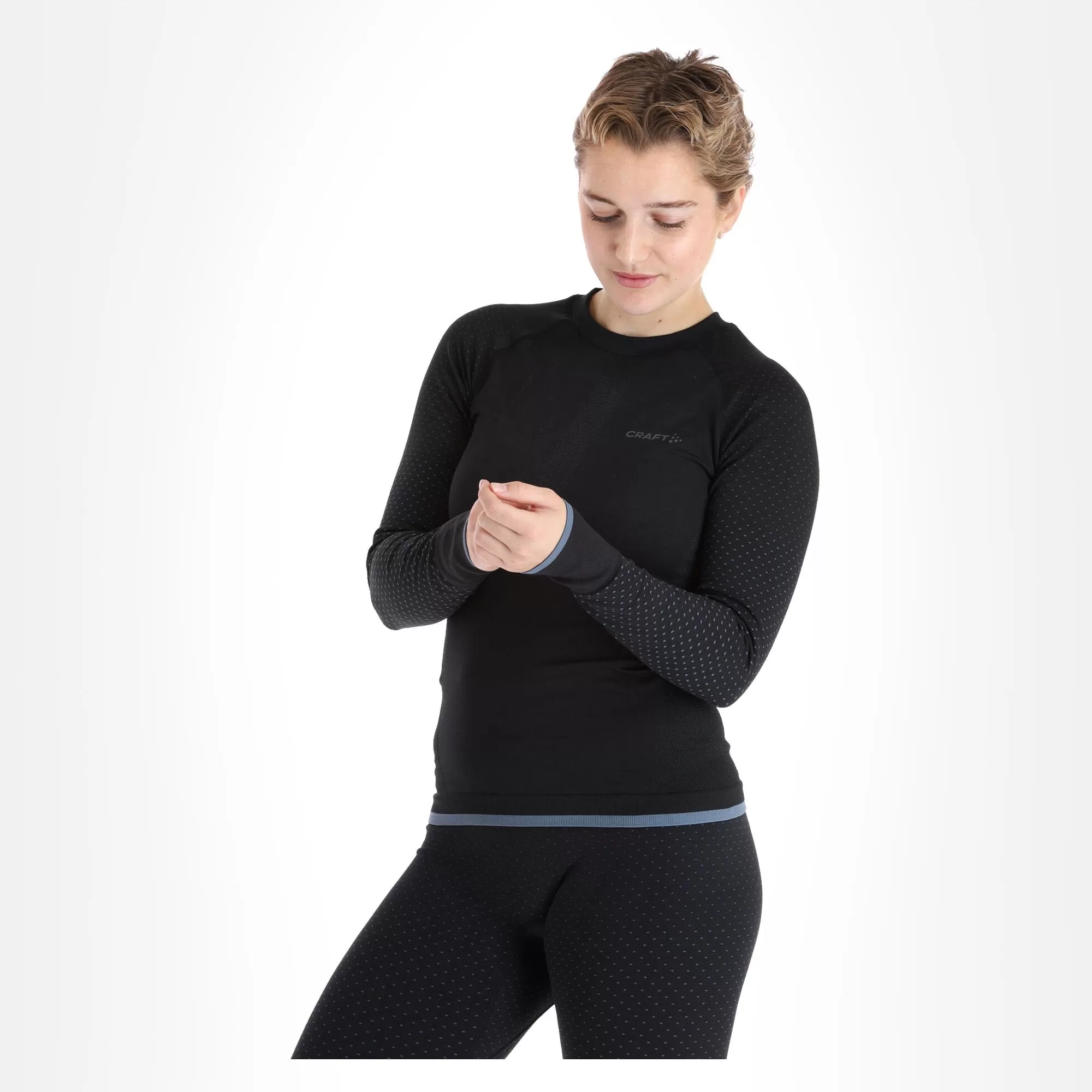 Craft, Adv Warm Intensity Ls Thermal Shirt Women Black 4 Craft, Adv Warm Intensity Ls Thermal Shirt Women Black - Image 2