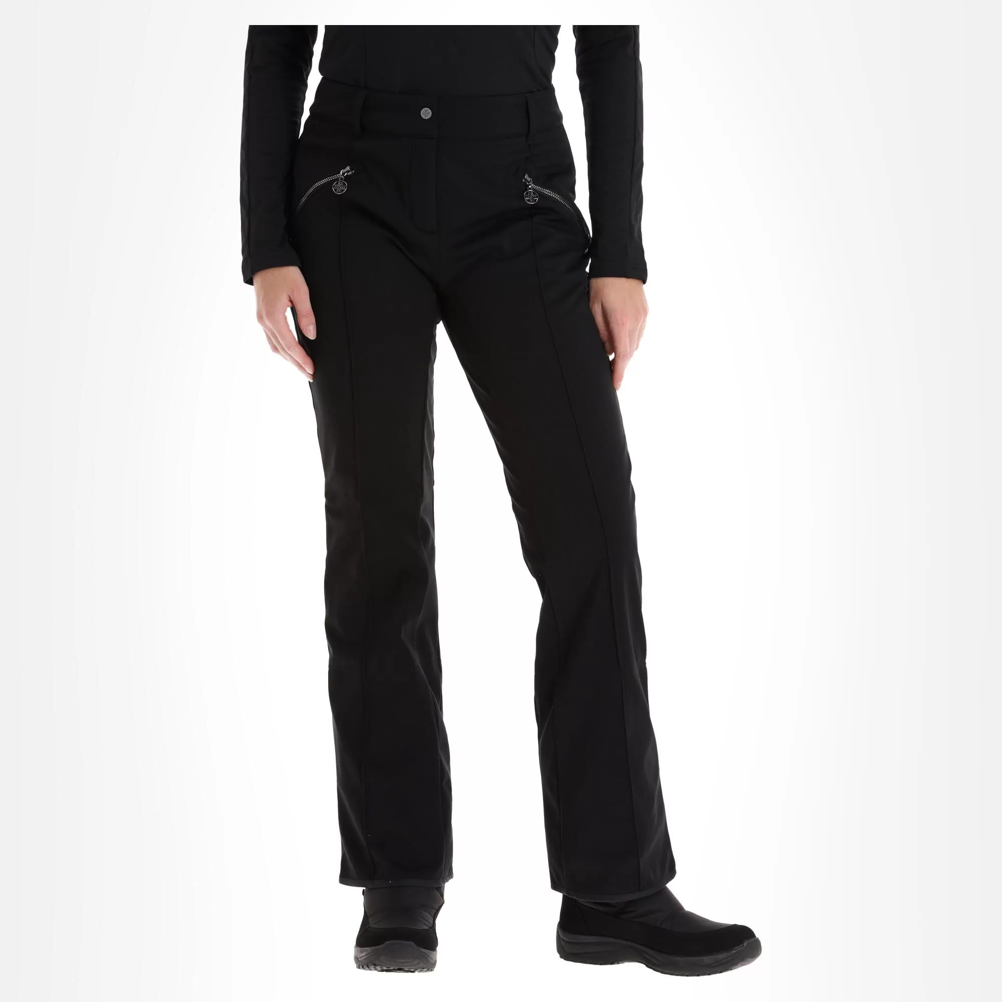 Dare 2b X Julien Macdonald, Regulation Softshell Ski Pants Women Black, White 4 Dare 2b X Julien Macdonald, Regulation Softshell Ski Pants Women Black, White - Image 2