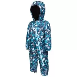 Dare2b, Bambino II Ski Suit Kids Floral Print River Blue