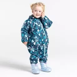 Dare2b, Bambino II Ski Suit Kids Floral Print River Blue -Ski Online Store dare2b bambino ii da ski overall kinderen floral print river 22dare2106v4 BI 09