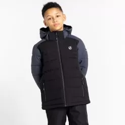 Dare2b, Cheerful II Ski Jacket Kids Ebony Black, Grey -Ski Online Store dare2b cheerful ii aa jas gevoerd kinderen ebony grijs zwart 22dare2107v1 BI 08