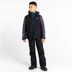 Dare2b, Cheerful II Ski Jacket Kids Ebony Black, Grey -Ski Online Store dare2b cheerful ii aa jas gevoerd kinderen ebony grijs zwart 22dare2107v1 BI 09