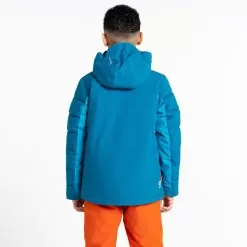 Dare2b, Cheerful II Ski Jacket Kids Fjord Blue, Orange -Ski Online Store dare2b cheerful ii aa jas gevoerd kinderen fjord blauw oranje 22dare2107v2 BI 10