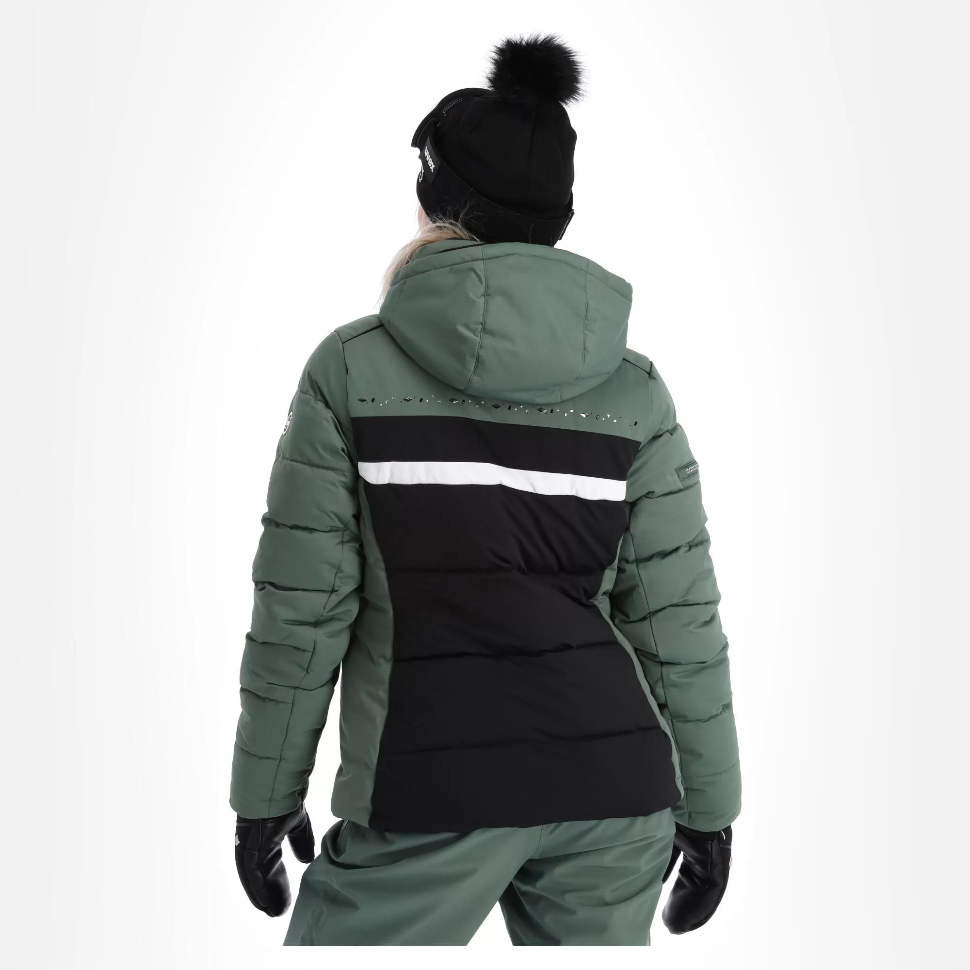 Dare2b, Crystallize Ski Jacket Women Duck Black, Green 5 Dare2b, Crystallize Ski Jacket Women Duck Black, Green - Image 3