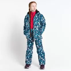 Dare2b, Girls Verdict Ski Jacket Kids Floral Print River Blue -Ski Online Store dare2b girls verdict aa jas gevoerd kinderen floral print river 22dare2101v3 BI 09