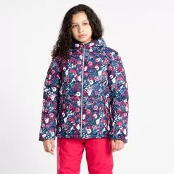 Dare2b, Girls Verdict Ski Jacket Kids Virtual Floral Print Pink -Ski Online Store dare2b girls verdict aa jas gevoerd kinderen virtual floral print 22dare2101v2 BI 08