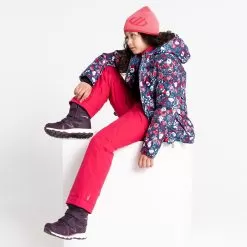 Dare2b, Girls Verdict Ski Jacket Kids Virtual Floral Print Pink -Ski Online Store dare2b girls verdict aa jas gevoerd kinderen virtual floral print 22dare2101v2 BI 09