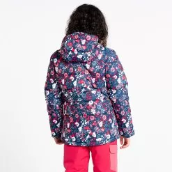 Dare2b, Girls Verdict Ski Jacket Kids Virtual Floral Print Pink -Ski Online Store dare2b girls verdict aa jas gevoerd kinderen virtual floral print 22dare2101v2 BI 10