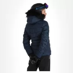 Dare2b, Glamorize III Ski Jacket Women Leopard Fusion Print Moonlight Denim Blue -Ski Online Store dare2b glamorize iii aa jas gevoerd dames leopard fusion print 22dare2159v5 BI 03