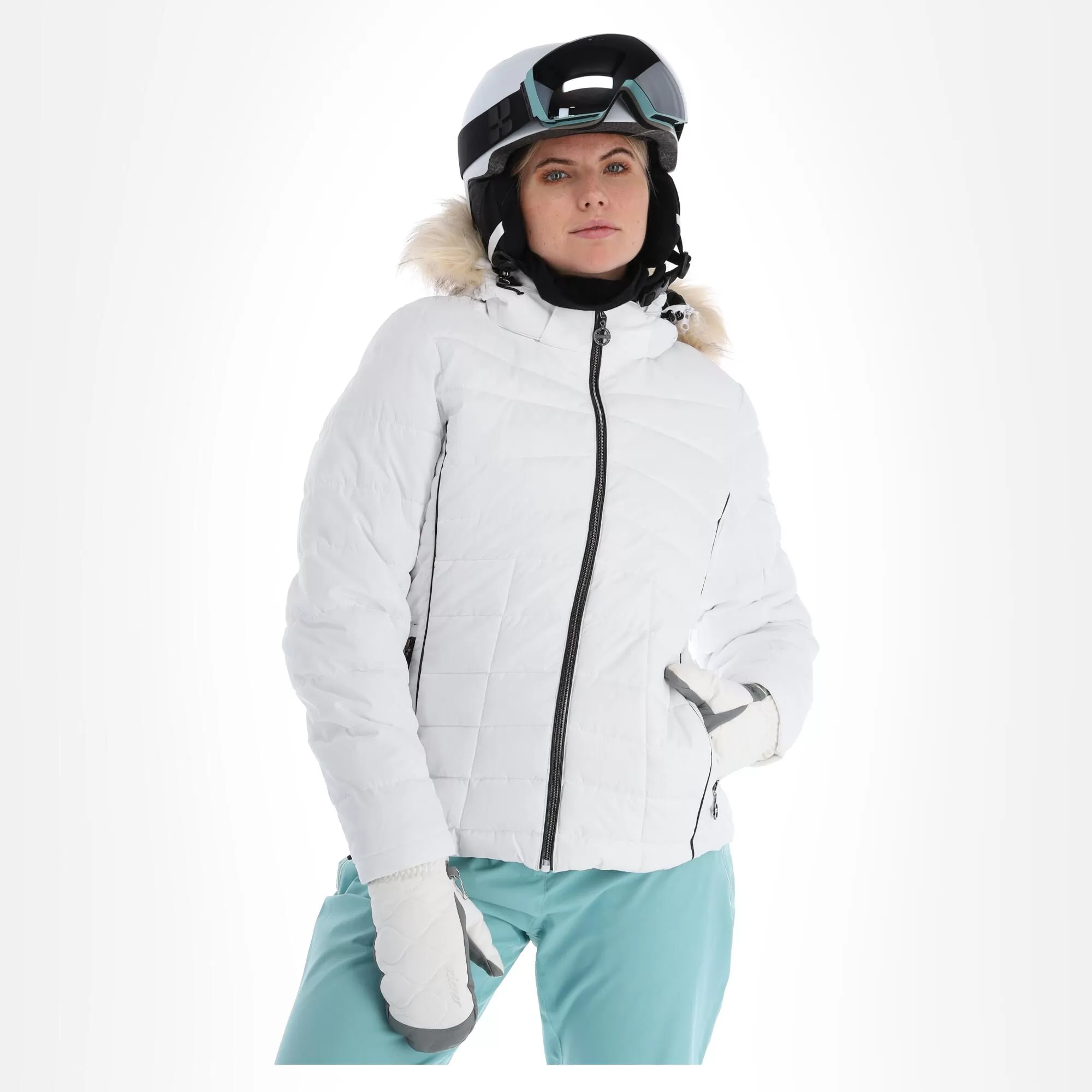 Dare2b, Glamorize III Ski Jacket Women White 6 Dare2b, Glamorize III Ski Jacket Women White - Image 4