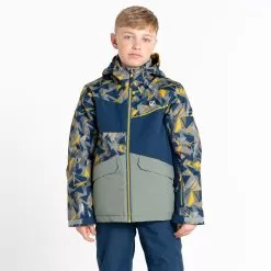 Dare2b, Glee II Ski Jacket Kids Antique Moss Yellow -Ski Online Store dare2b glee ii aa jas gevoerd kinderen antique moss geel 22dare2108v1 BI 08
