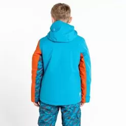 Dare2b, Glee II Ski Jacket Kids Fjord Blue, Orange -Ski Online Store dare2b glee ii aa jas gevoerd kinderen fjord blauw oranje 22dare2108v2 BI 10