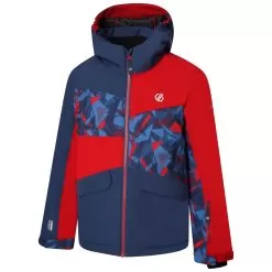 Dare2b, Glee II Ski Jacket Kids Moonlight Denim Blue, Red
