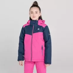 Dare2b, Impose II Jacket Ski Jacket Kids Raspberry Pink -Ski Online Store dare2b impose ii jacket aa jas gevoerd kinderen raspberry roze AA31dar137c BI 04