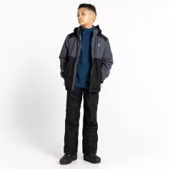 Dare2b, Impose III Ski Jacket Kids Ebony Black, Grey -Ski Online Store dare2b impose iii aa jas gevoerd kinderen ebony grijs zwart 22dare2110v1 BI 09