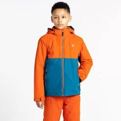 Dare2b, Impose III Ski Jacket Kids Rusty Blue, Orange -Ski Online Store dare2b impose iii aa jas gevoerd kinderen rusty blauw oranje 22dare2110v3 BI 08