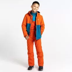 Dare2b, Impose III Ski Jacket Kids Rusty Blue, Orange -Ski Online Store dare2b impose iii aa jas gevoerd kinderen rusty blauw oranje 22dare2110v3 BI 09