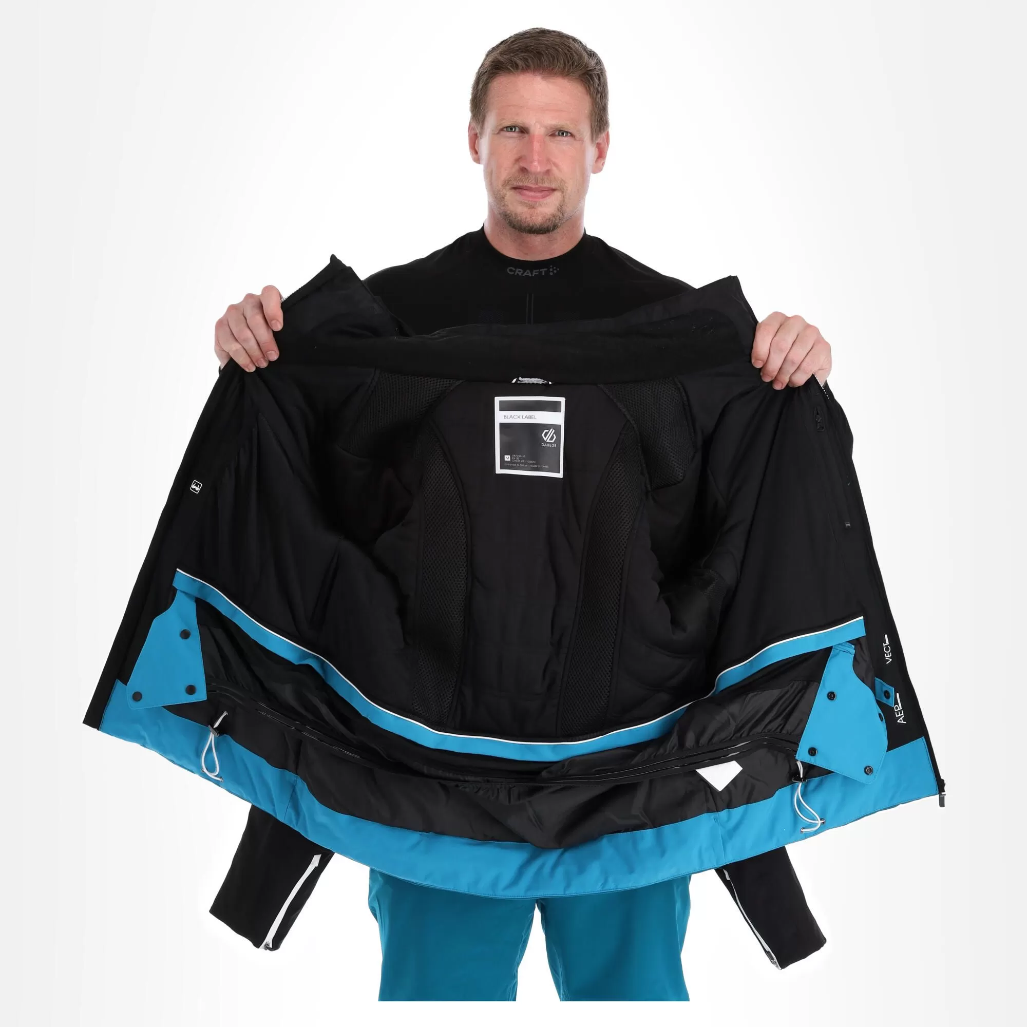 Dare2b, Outlier II Ski Jacket Men Gulfstream Black, Blue 7 Dare2b, Outlier II Ski Jacket Men Gulfstream Black, Blue - Image 5