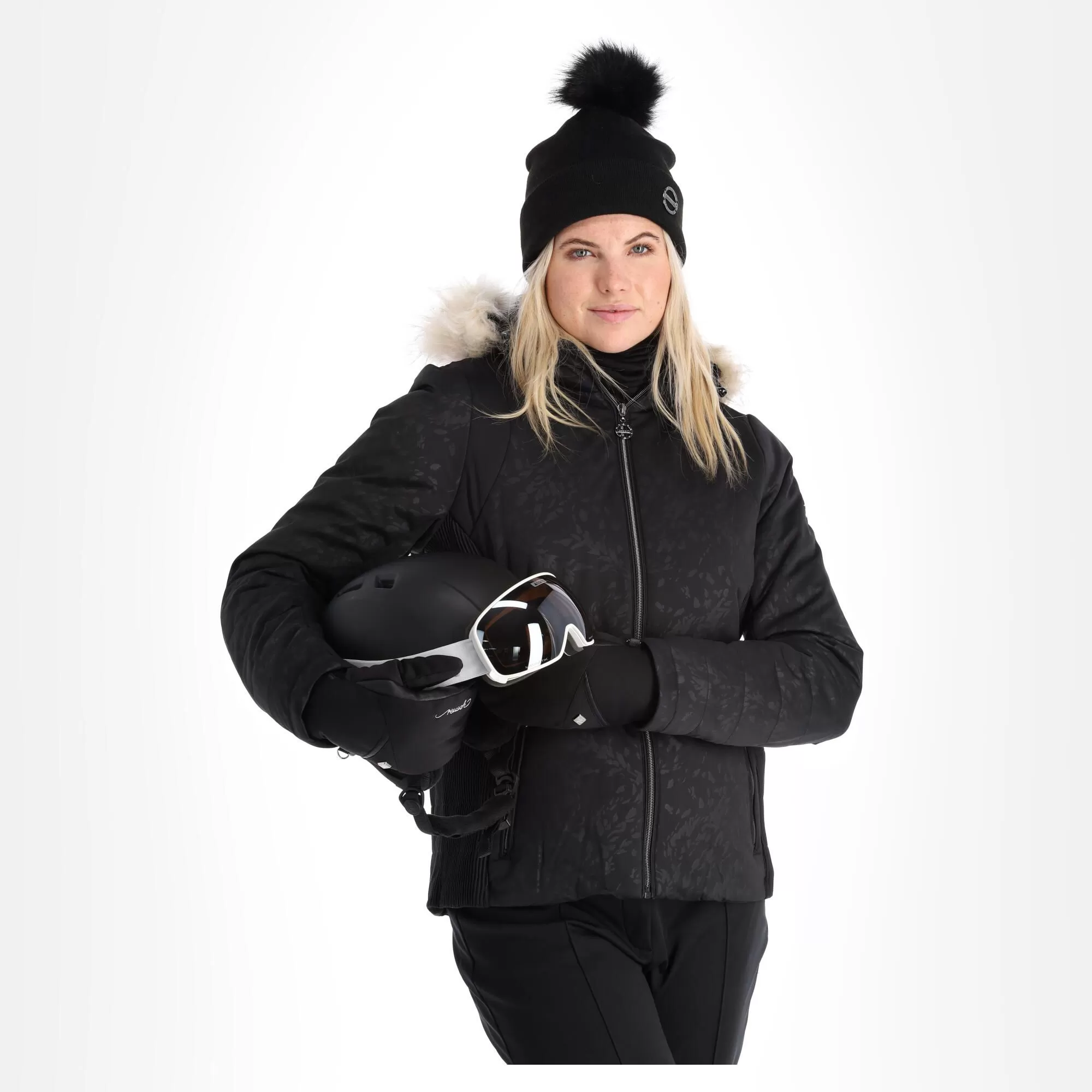 Dare2b, Prestige II Ski Jacket Women Cire Petal Print Black 4 Dare2b, Prestige II Ski Jacket Women Cire Petal Print Black - Image 2