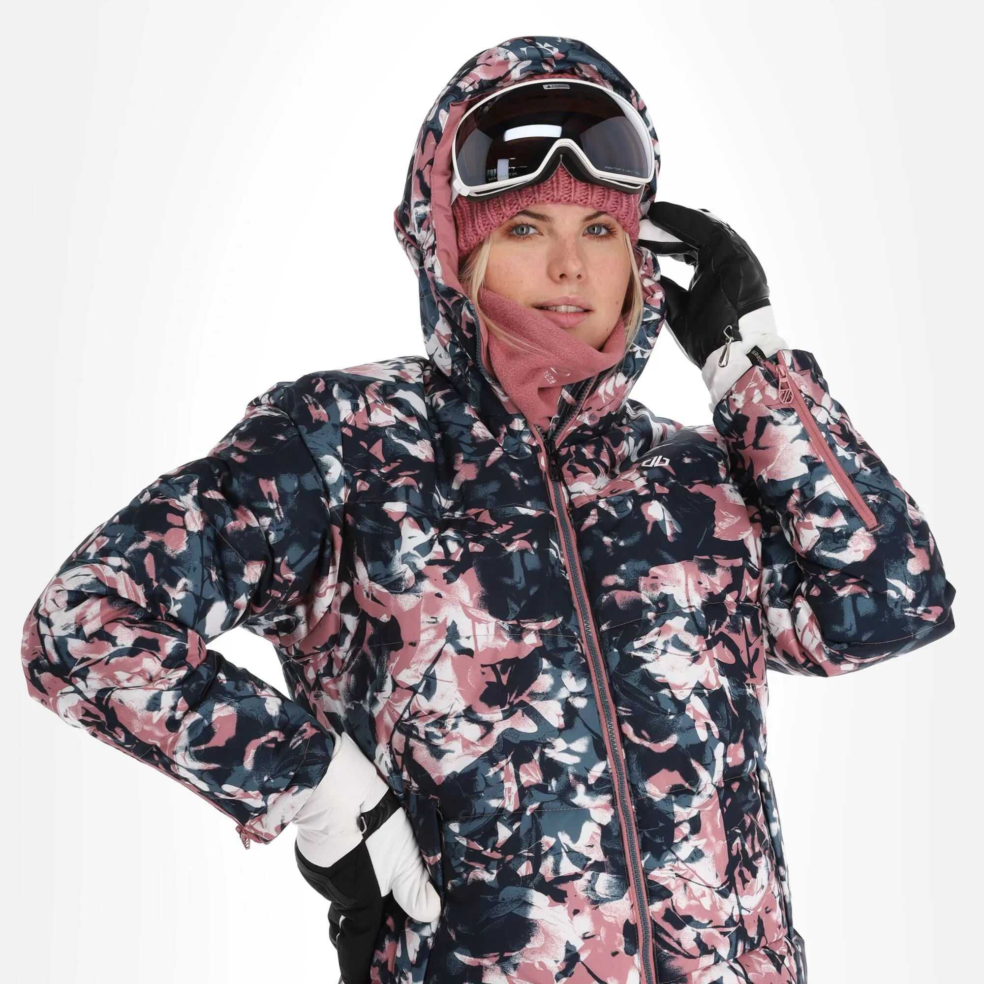 Dare2b, Verdict Ski Jacket Women Abstract Floral Print Mesa Pink 7 Dare2b, Verdict Ski Jacket Women Abstract Floral Print Mesa Pink - Image 5