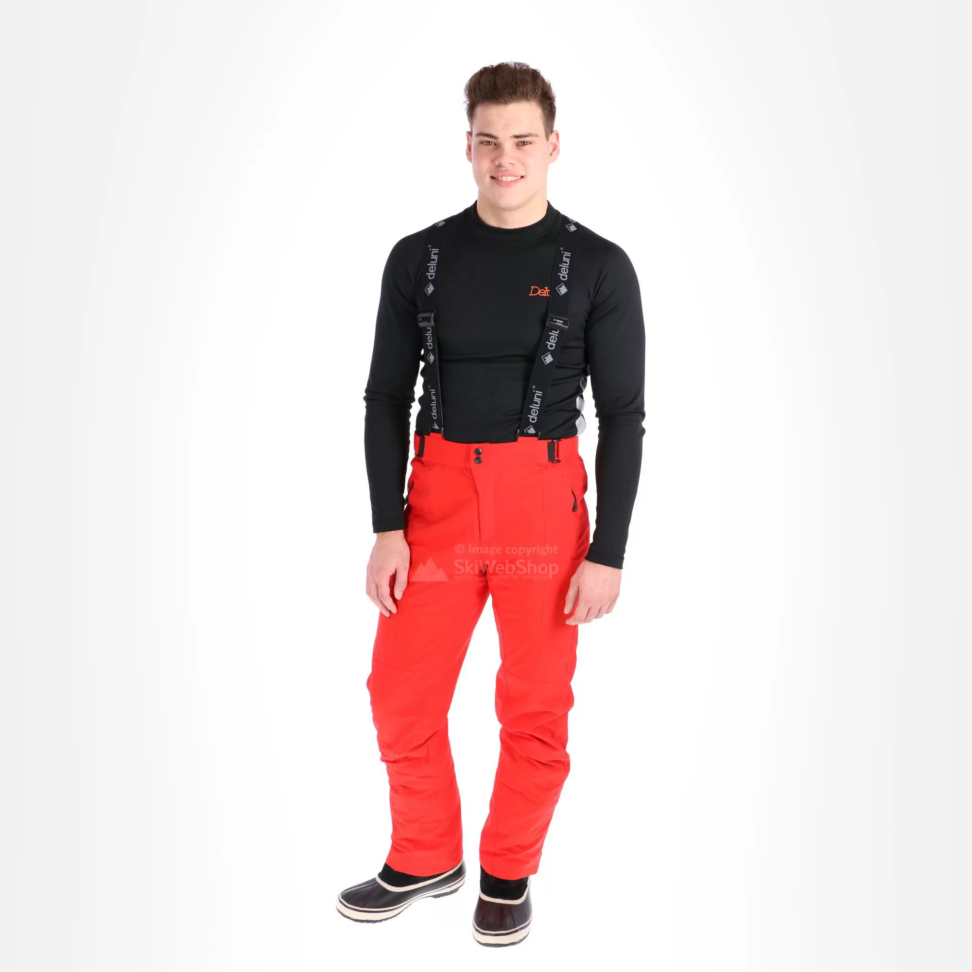 Deluni, Ski Pants, Men, Red 3 Deluni, Ski Pants, Men, Red