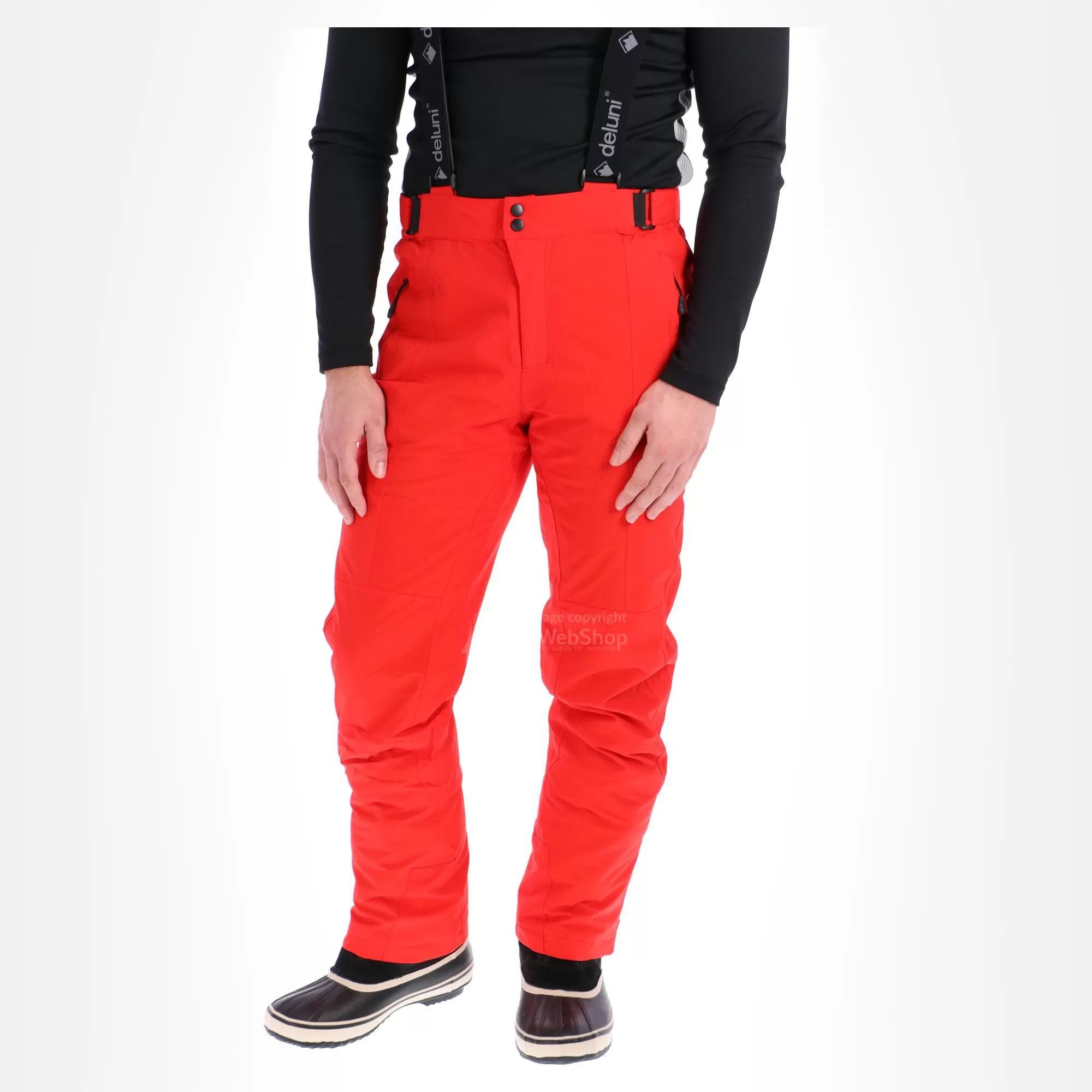 Deluni, Ski Pants, Men, Red 4 Deluni, Ski Pants, Men, Red - Image 2