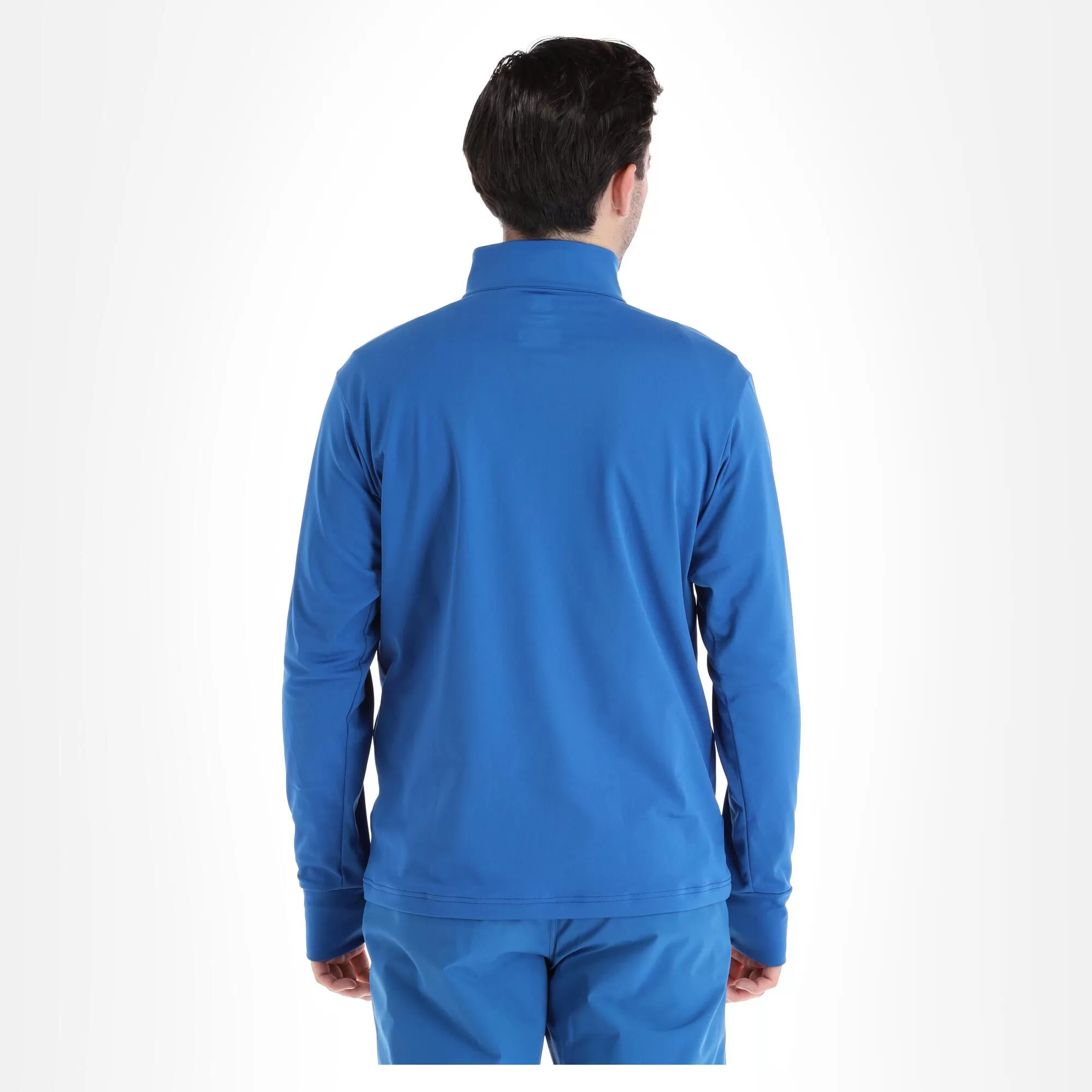 Descente, 1/4 Zip T-Neck Pullover Men Blue 5 Descente, 1/4 Zip T-Neck Pullover Men Blue - Image 3