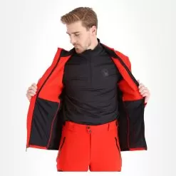 Spyder, Bandit Full Zip Jacket Men Volcano Red -Ski Online Store ea11spy112a bi 05