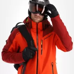Fischer, Rc4 Ski Jacket Men Tomato Red -Ski Online Store fischer rc4 aa jas gevoerd heren tomato rood 22fisch105v3 BI 05