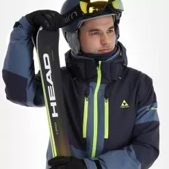 Fischer, Semmering Ski Jacket Men Sea Grey -Ski Online Store fischer semmering aa jas gevoerd heren sea grijs 22fisch106v1 BI 05