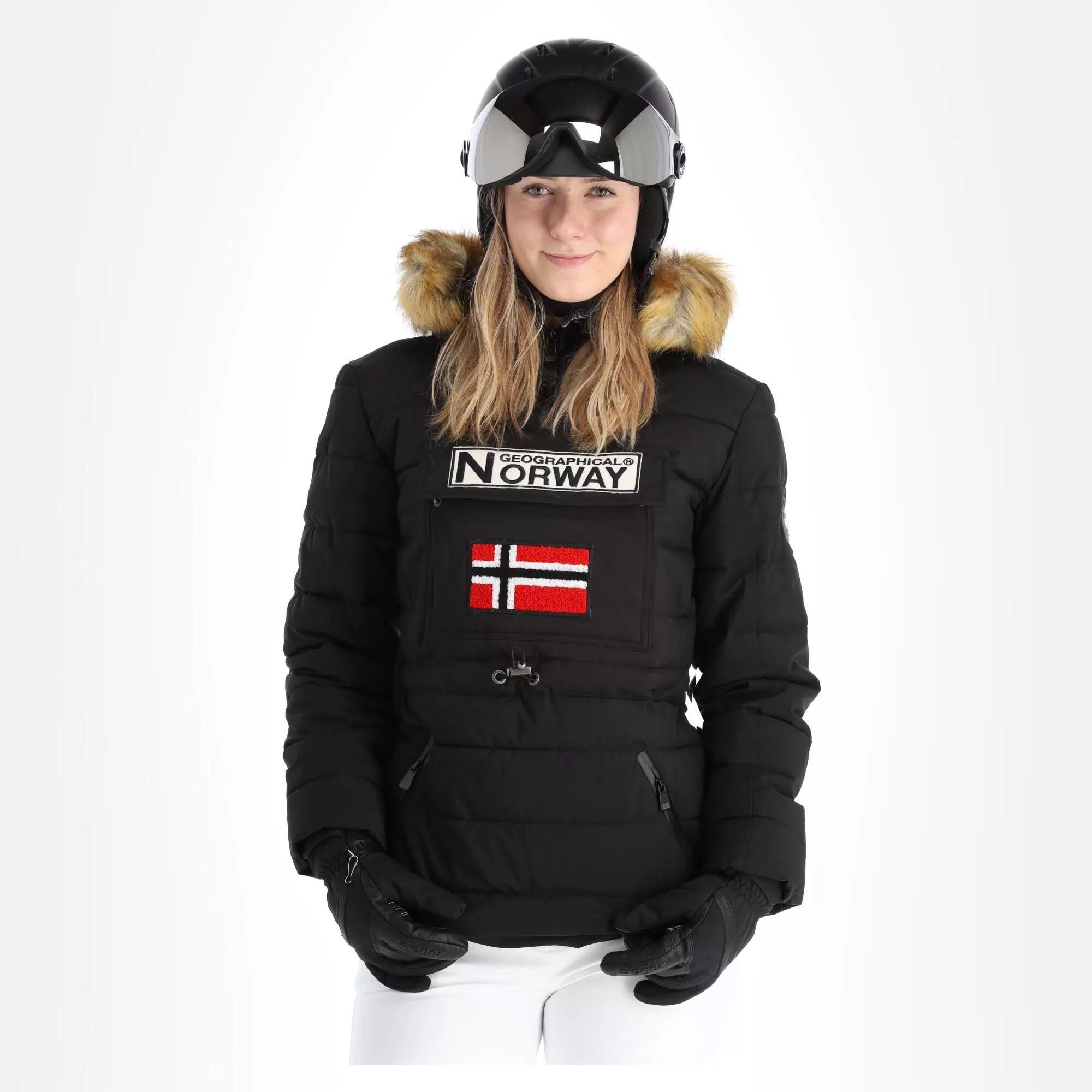 Geographical Norway, Belinda Lady New 001 + Bs Winter Anorak Women Black 4 Geographical Norway, Belinda Lady New 001 + Bs Winter Anorak Women Black - Image 2