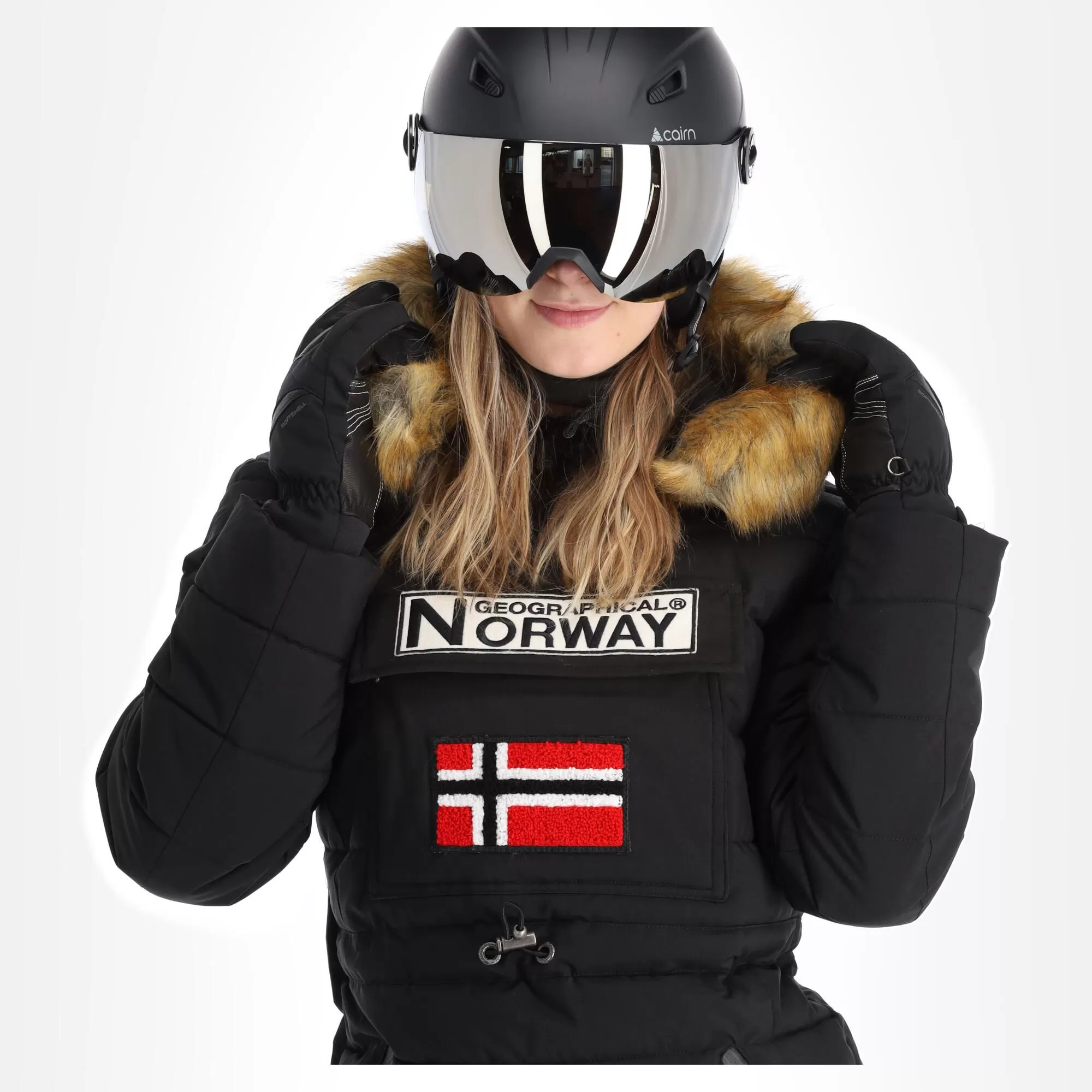 Geographical Norway, Belinda Lady New 001 + Bs Winter Anorak Women Black 7 Geographical Norway, Belinda Lady New 001 + Bs Winter Anorak Women Black - Image 5