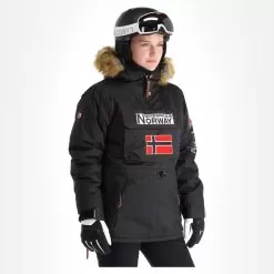 Geographical Norway, Boomera Rol-Art1 Lady 068 Winter Anorak Women Black -Ski Online Store geographical norway boomera rol art1 lady 068 winter anorak women AF21geo010a BI 04