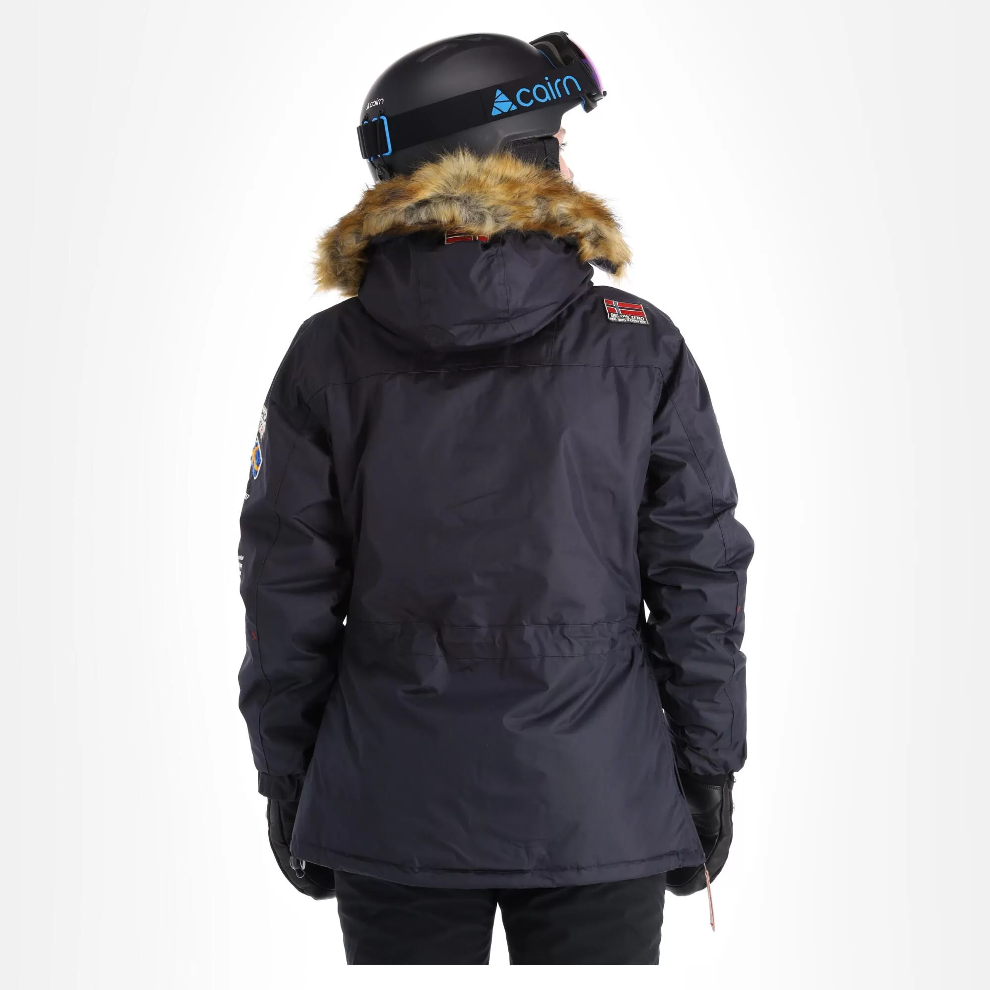 Geographical Norway, Boomera Rol-Art1 Lady 068 Winter Anorak Women Navy Blue 5 Geographical Norway, Boomera Rol-Art1 Lady 068 Winter Anorak Women Navy Blue - Image 3