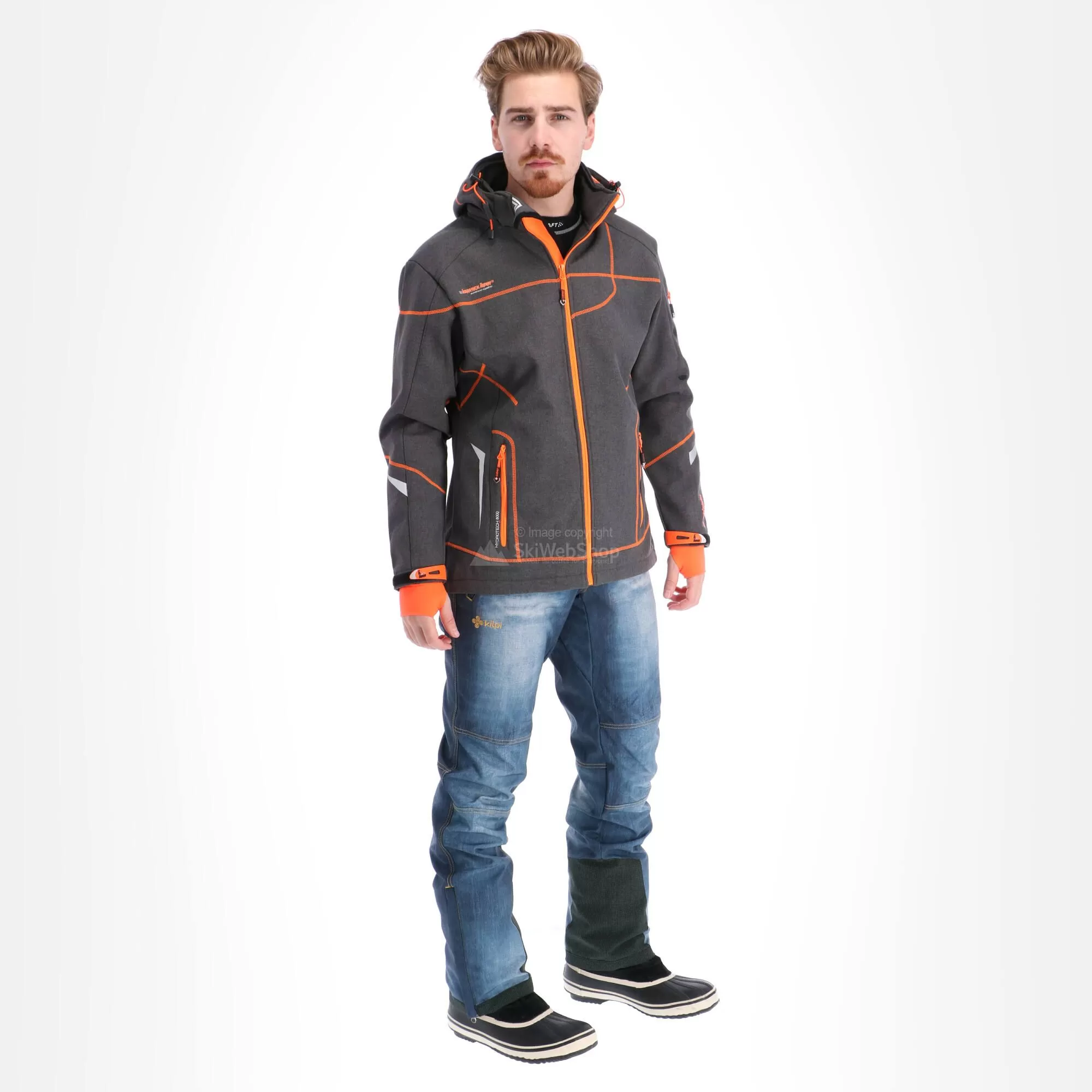 Geographical Norway, Tushiba Men 007 + Bs Softshell Ski Jacket Men Dark Grey, Orange 3 Geographical Norway, Tushiba Men 007 + Bs Softshell Ski Jacket Men Dark Grey, Orange