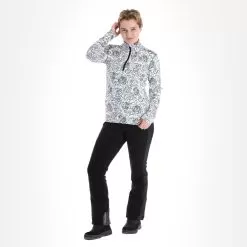 Head, Rebels Allover Midlayer Pullover Women Rebels Print White